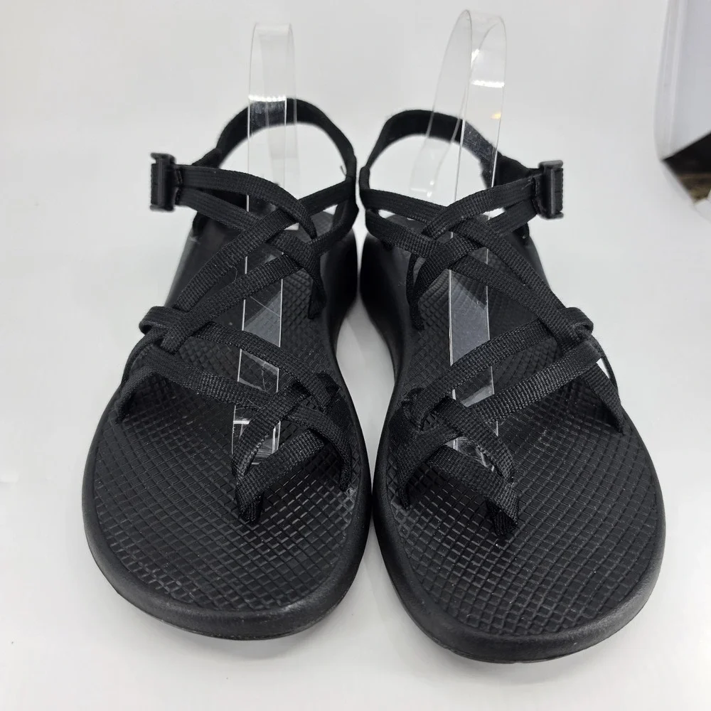 Womens Chaco Sz 11  ZX2 ZX/2 Classic Sandals Toe Loop Black Slingback J105492